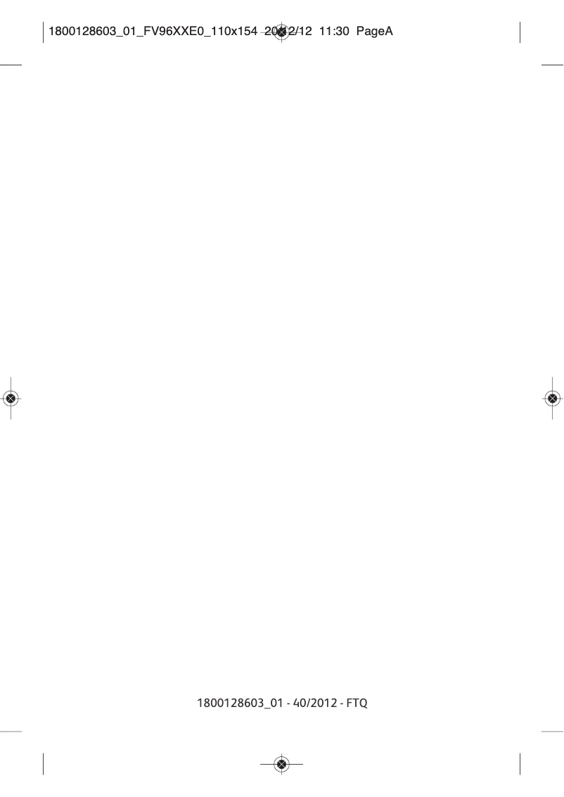 Image de la première page du manuel de l'appareil Ultimate Anti-calc FV9625