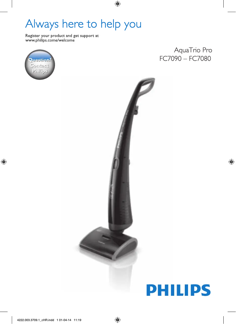 Image de la première page du manuel de l'appareil AquaTrio Pro FC7090