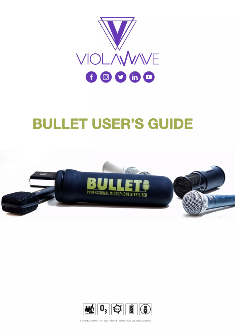 Page n°1 - Manuel utilisateur ViolaWave Bullet