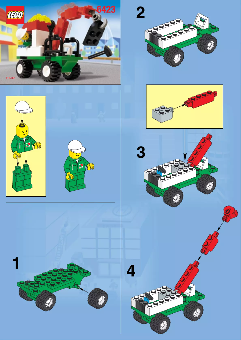 Page n°1 - Manuel utilisateur Lego City 6423