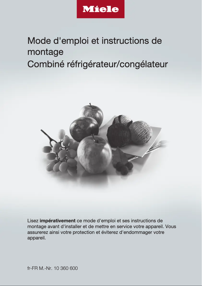 Image de la première page du manuel de l'appareil KFN 29243 D ED/CS