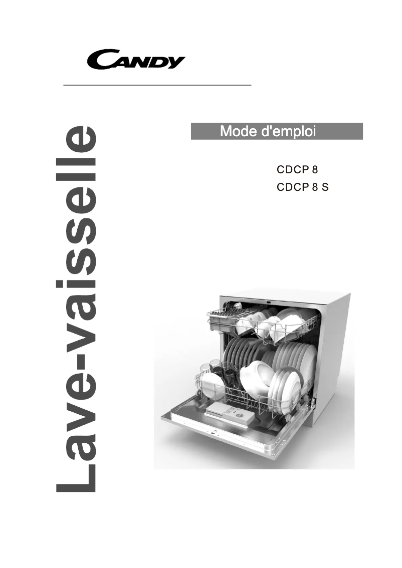 Page 1 de la notice Manuel utilisateur Candy CDCP 8S