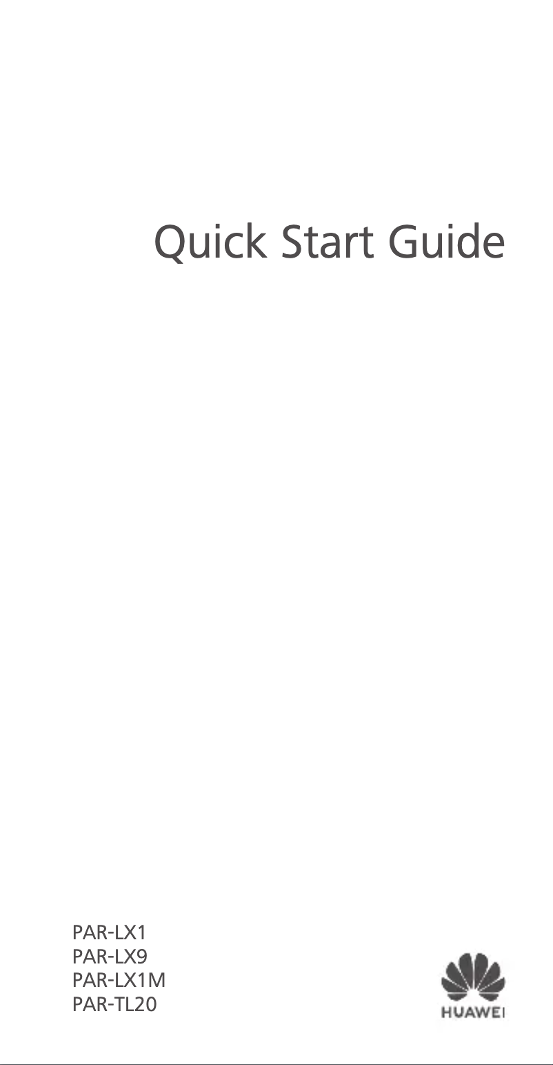 Page 1 de la notice Guide de démarrage rapide Huawei Nova 3