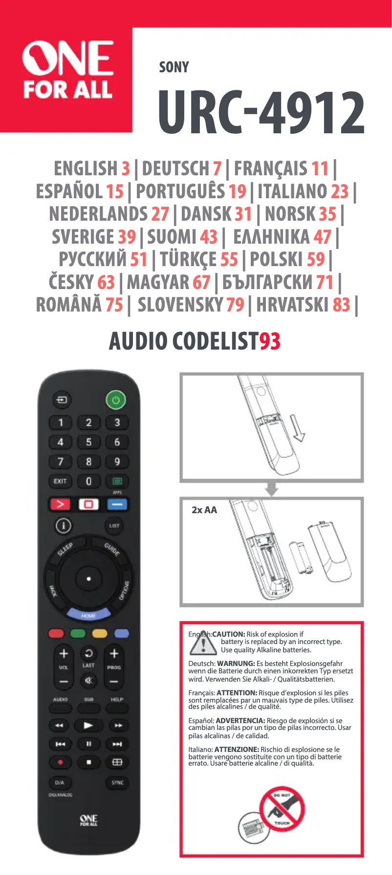 Image de la première page du manuel de l'appareil KE4912