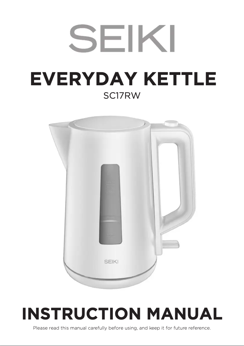 Image de la première page du manuel de l'appareil SC17RW