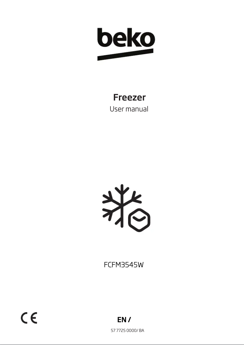 Page 1 de la notice Manuel utilisateur Beko FFP3579