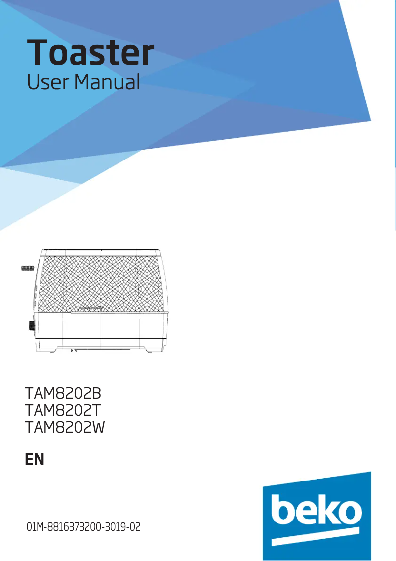 Page n°1 - Manuel utilisateur Beko TAM8202T