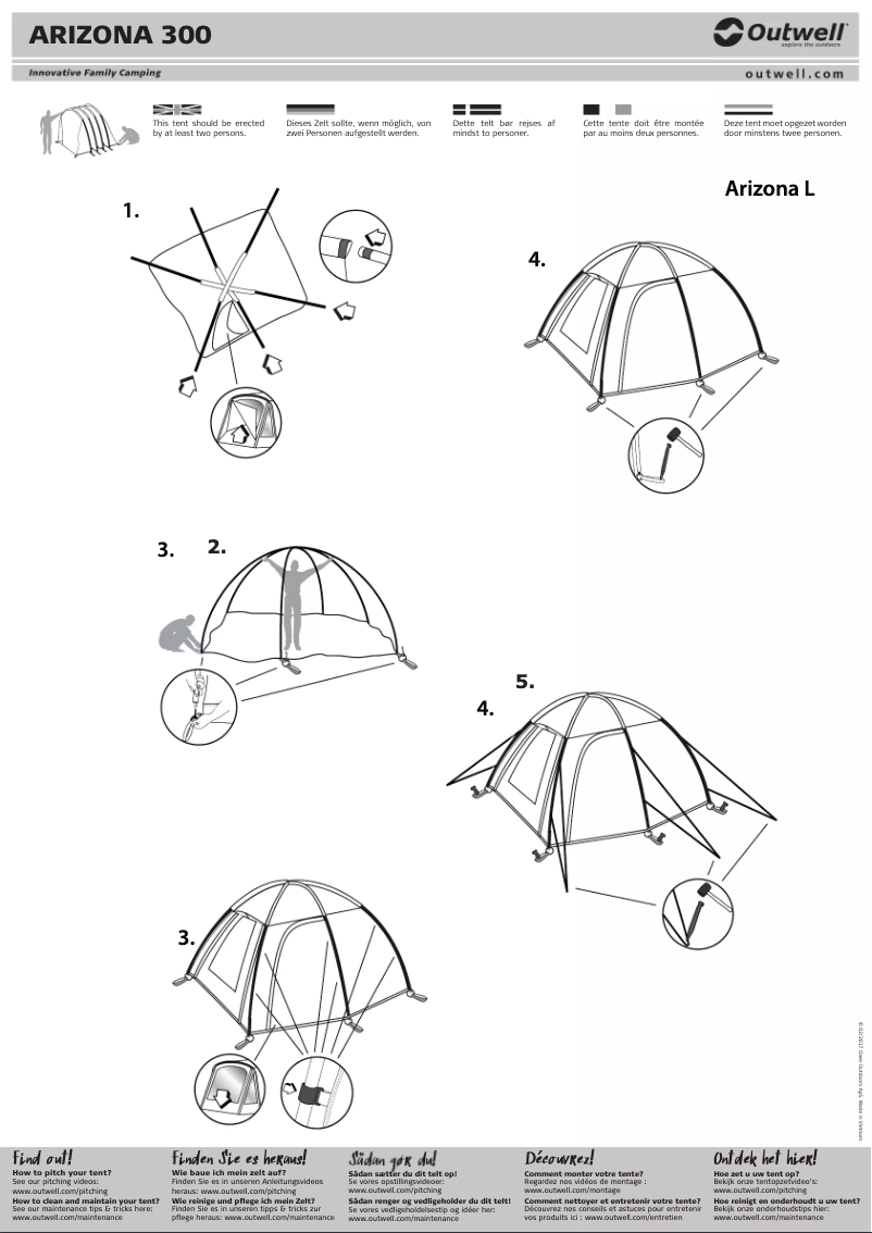 Página 1 del manual Manual de usuario Outwell Arizona 300