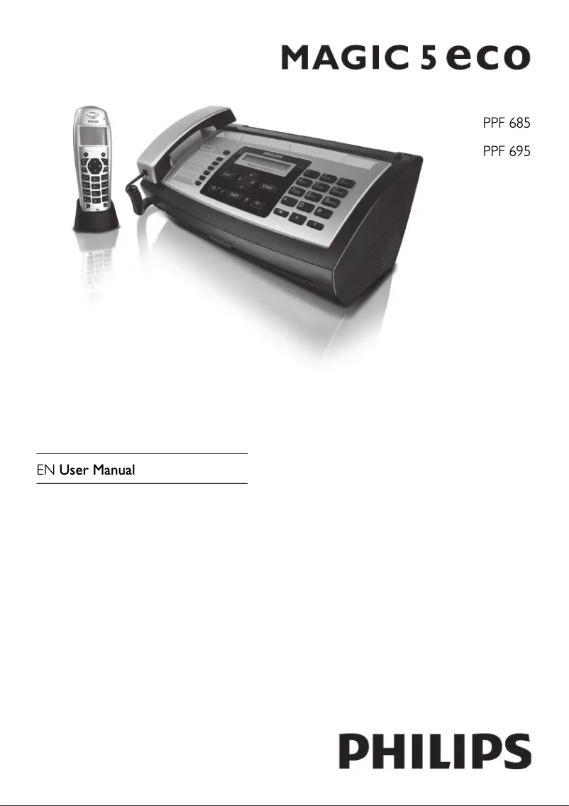 Page 1 de la notice Manuel utilisateur Philips Magic5 Eco Voice DECT