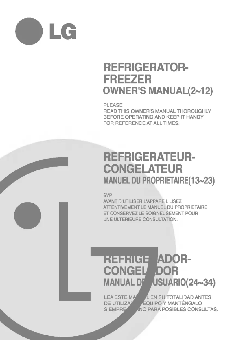 Image de la première page du manuel de l'appareil GR-S552JUC