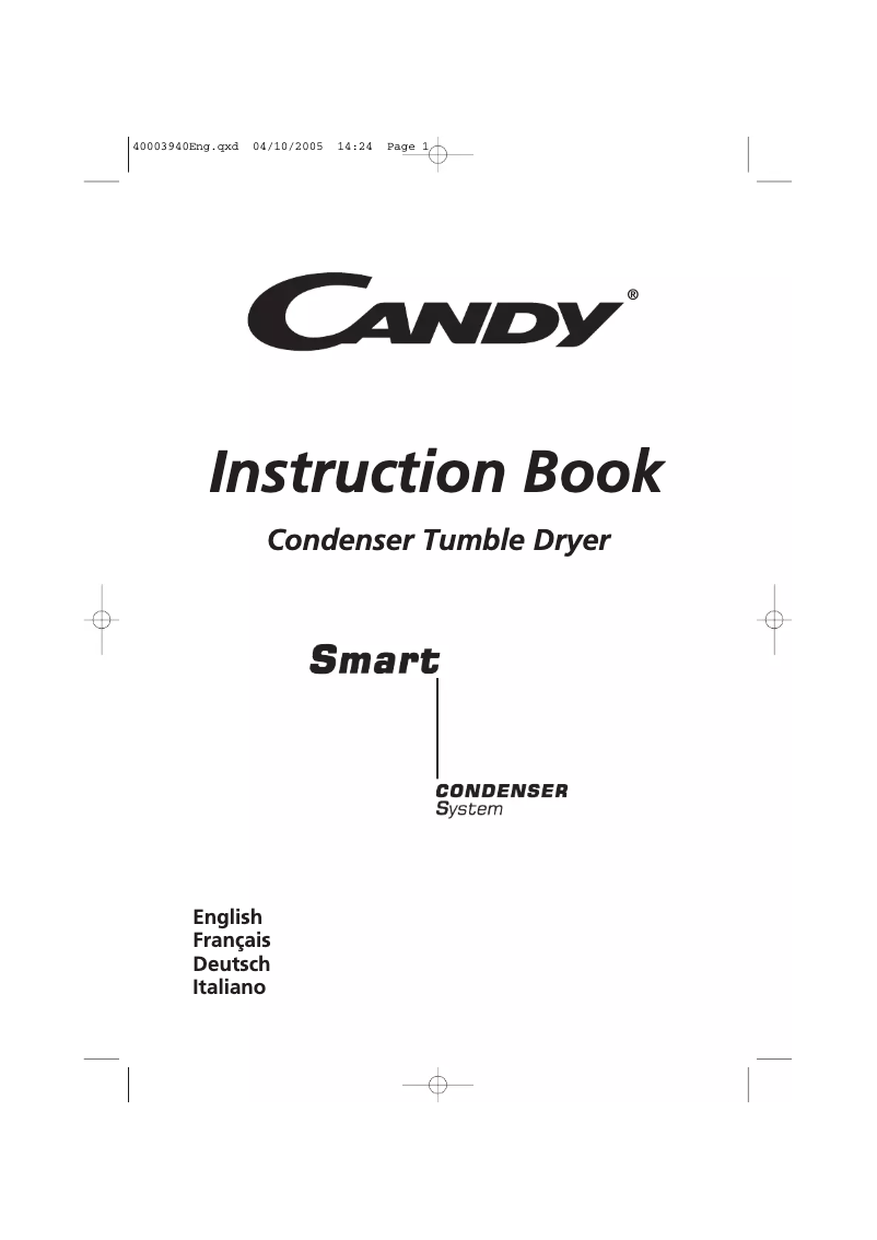 Page 1 de la notice Manuel utilisateur Candy CC2 17-88