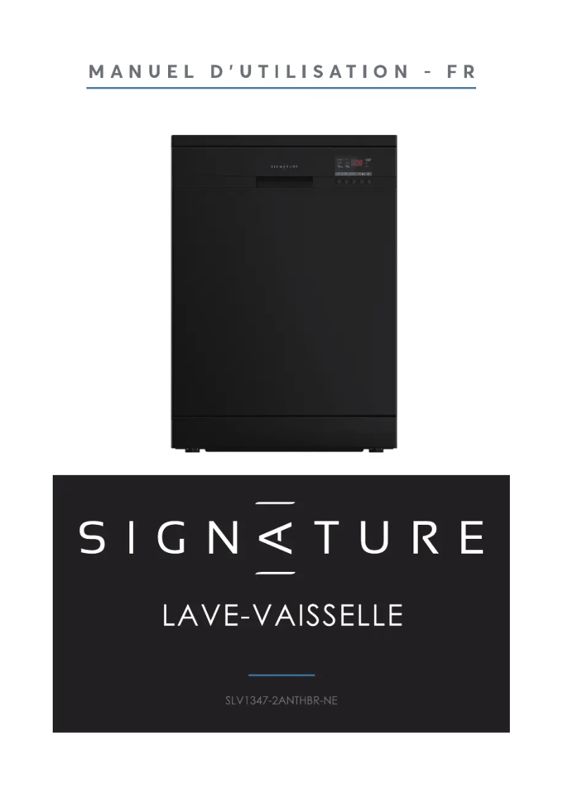 Page n°1 - Manuel utilisateur Signature SLV1347-3ANE