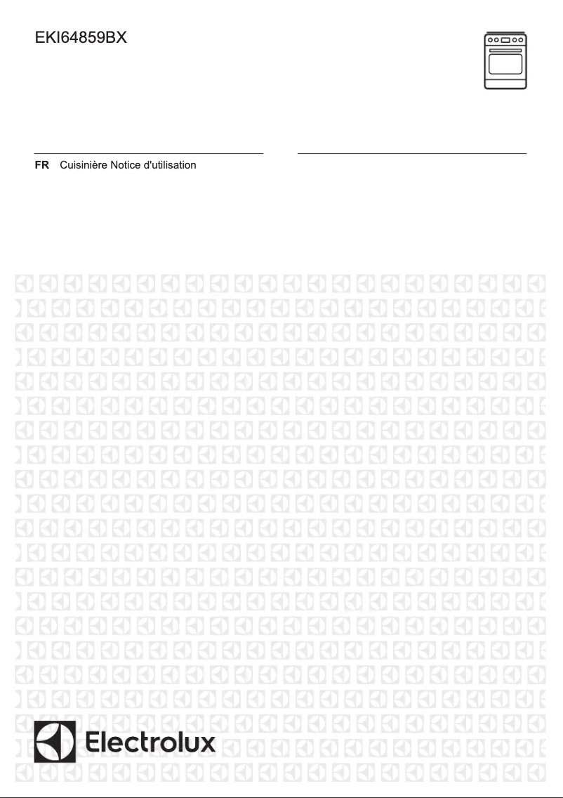 Page 1 de la notice Fiche technique Electrolux EKI64859BX