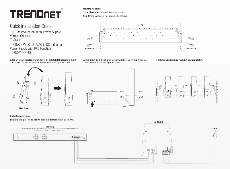 Image de la première page du manuel de l'appareil TI-R4U