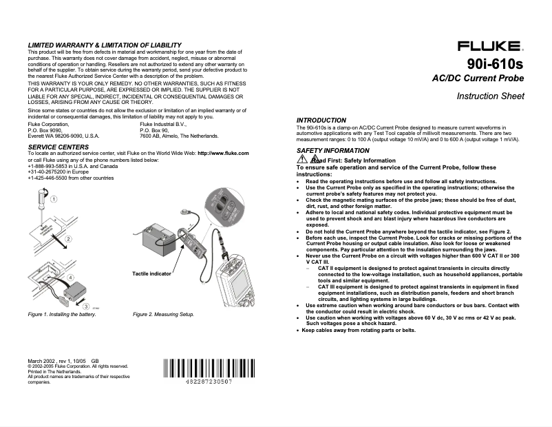 Image de la première page du manuel de l'appareil 90i-610s