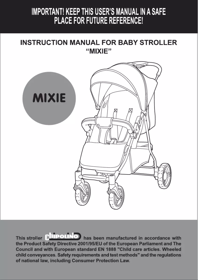 Page 1 de la notice Manuel utilisateur Chipolino Mixie