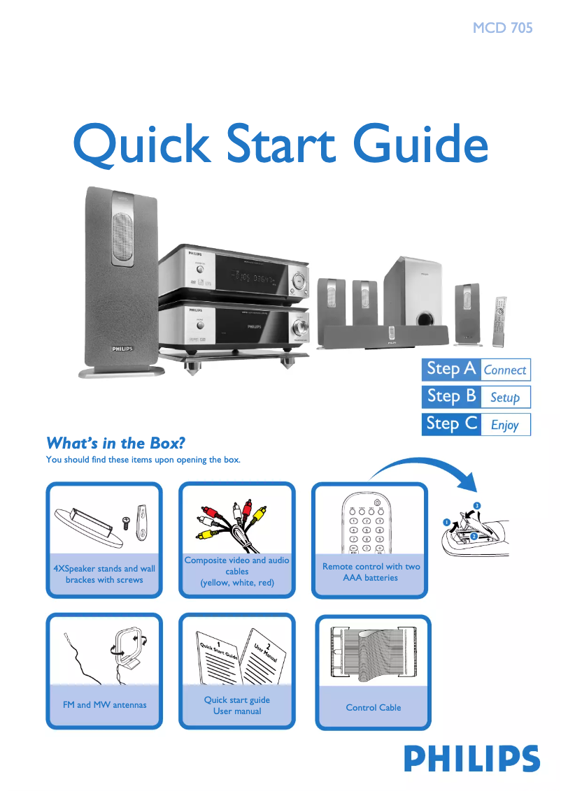 Image de la première page du manuel de l'appareil MCD705