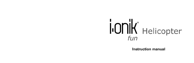 Image de la première page du manuel de l'appareil Helikopter