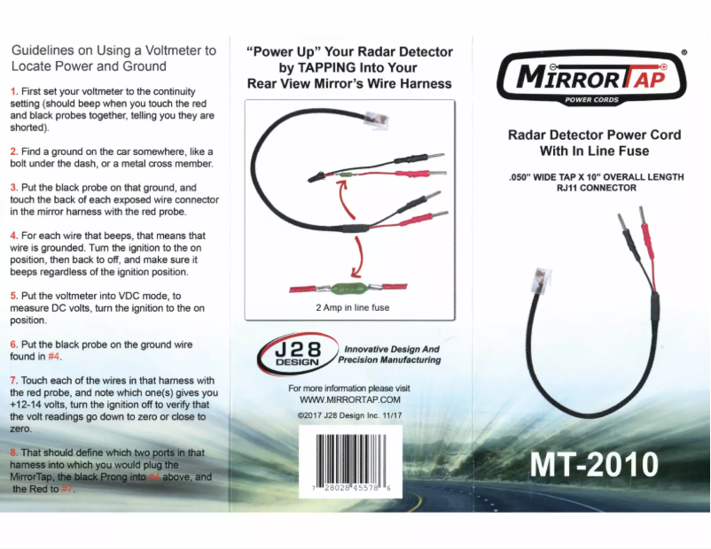 Page n°1 - Manuel utilisateur BlendMount MT-2010