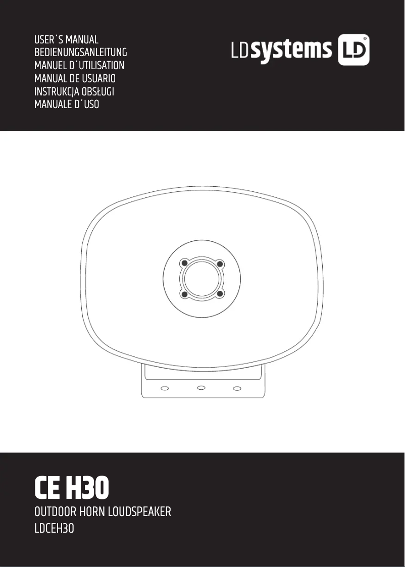 Image de la première page du manuel de l'appareil CE H30