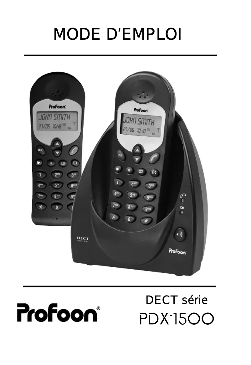 Imagen de la primera página del manual del dispositivo PDX-1500