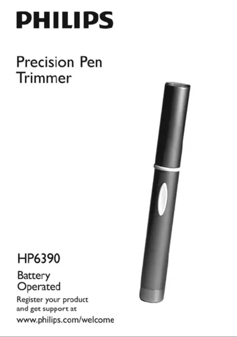 Page n°1 - Manuel utilisateur Philips Precision