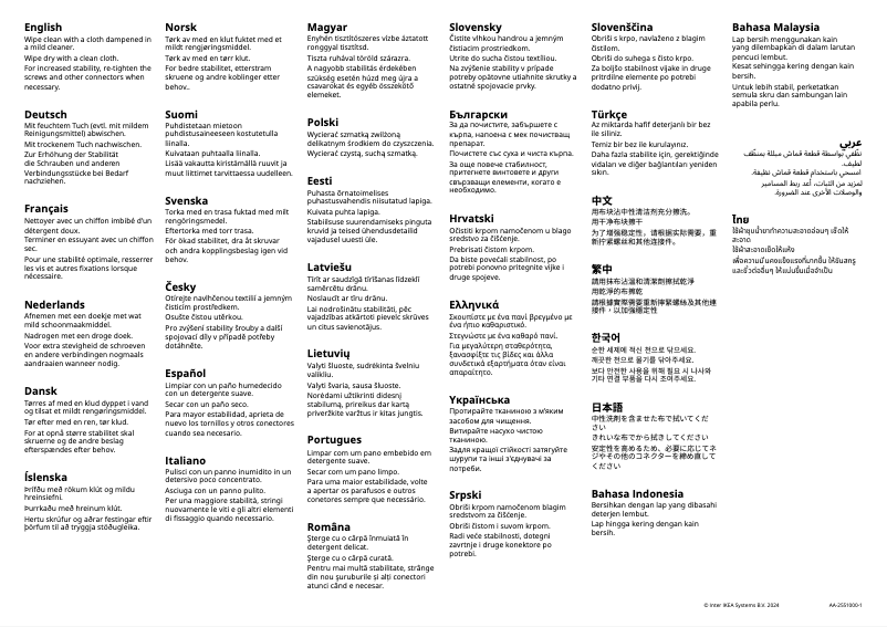 Page 1 de la notice Manuel utilisateur Ikea MALM 202.651.79