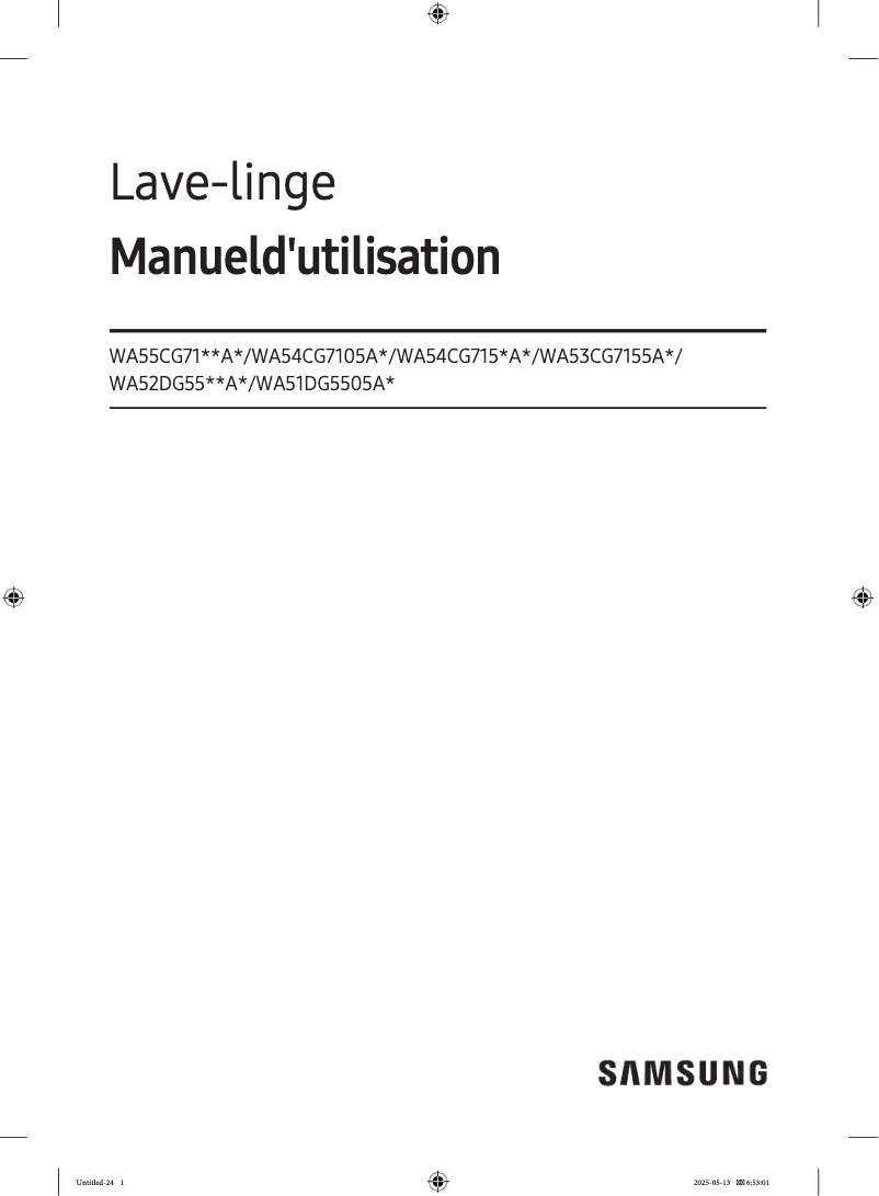 Página 1 del manual Manual de usuario Samsung WA54CG7150AD
