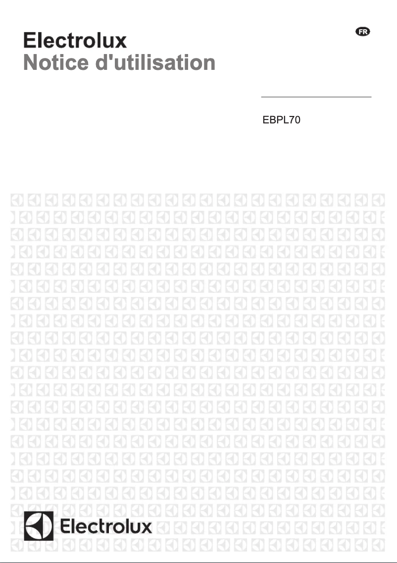 Image de la première page du manuel de l'appareil EBPL70CN