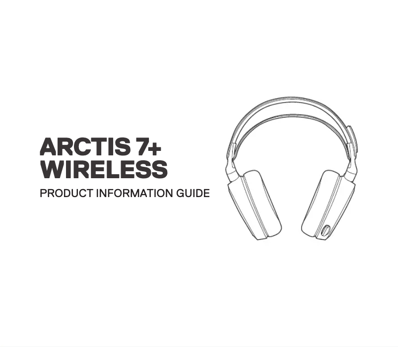 Image de la première page du manuel de l'appareil Arctis 7P+