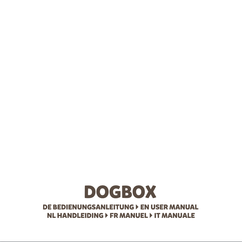 Page 1 de la notice Manuel utilisateur X4 Tech DogBox