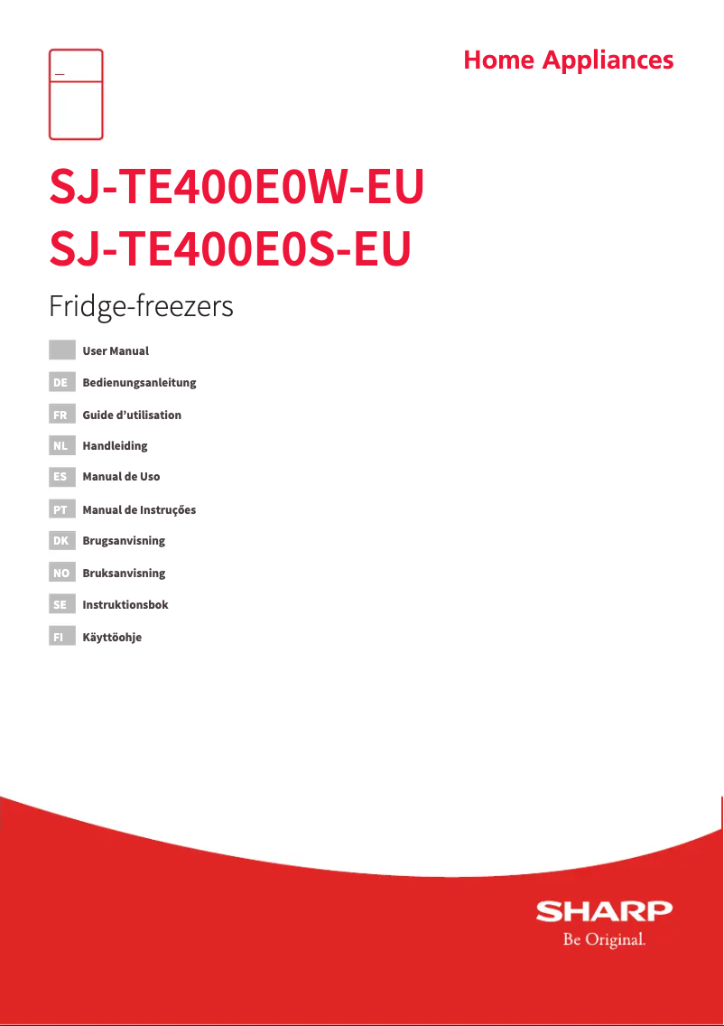 Page n°1 - Manuel utilisateur Sharp SJ-TE400E0W-EU