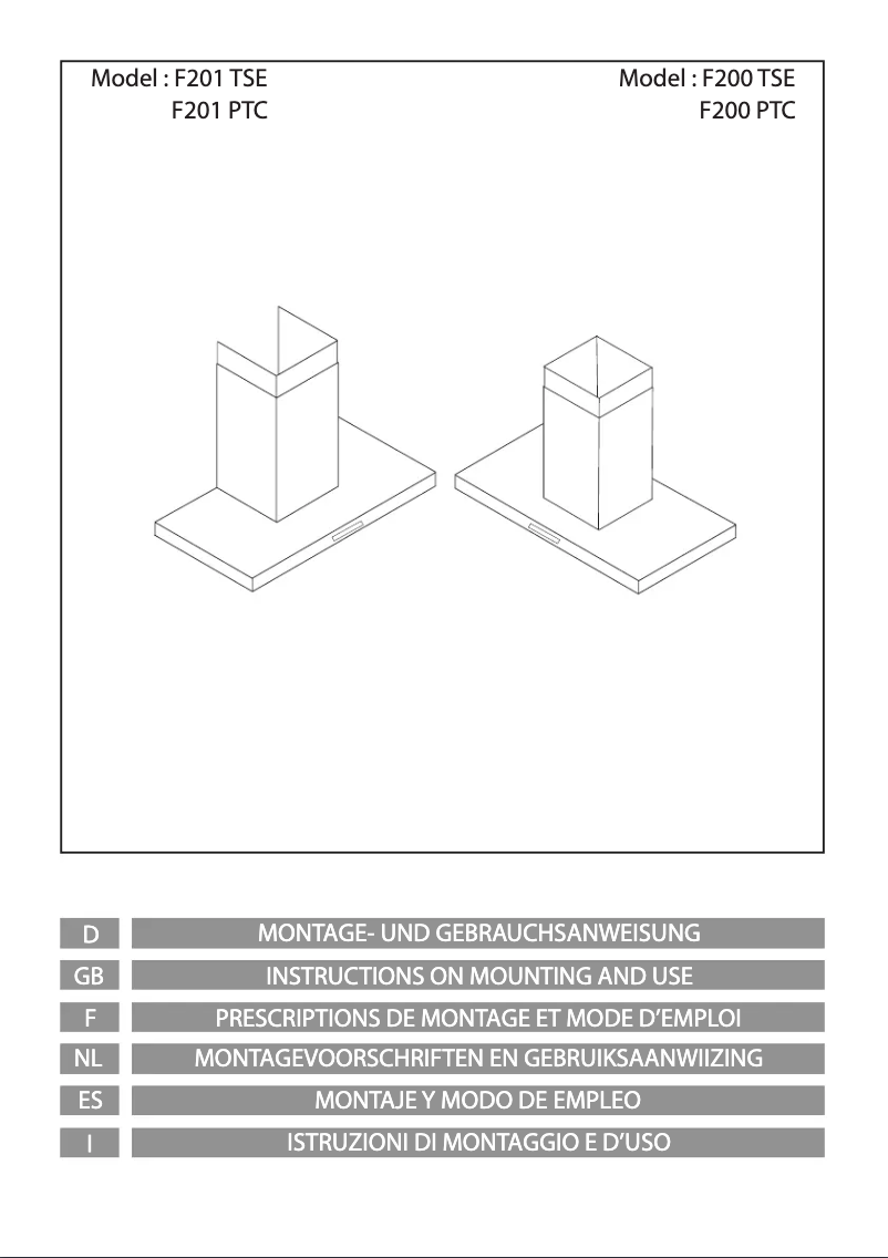 Page 1 de la notice Manuel utilisateur Airforce F201 TSE