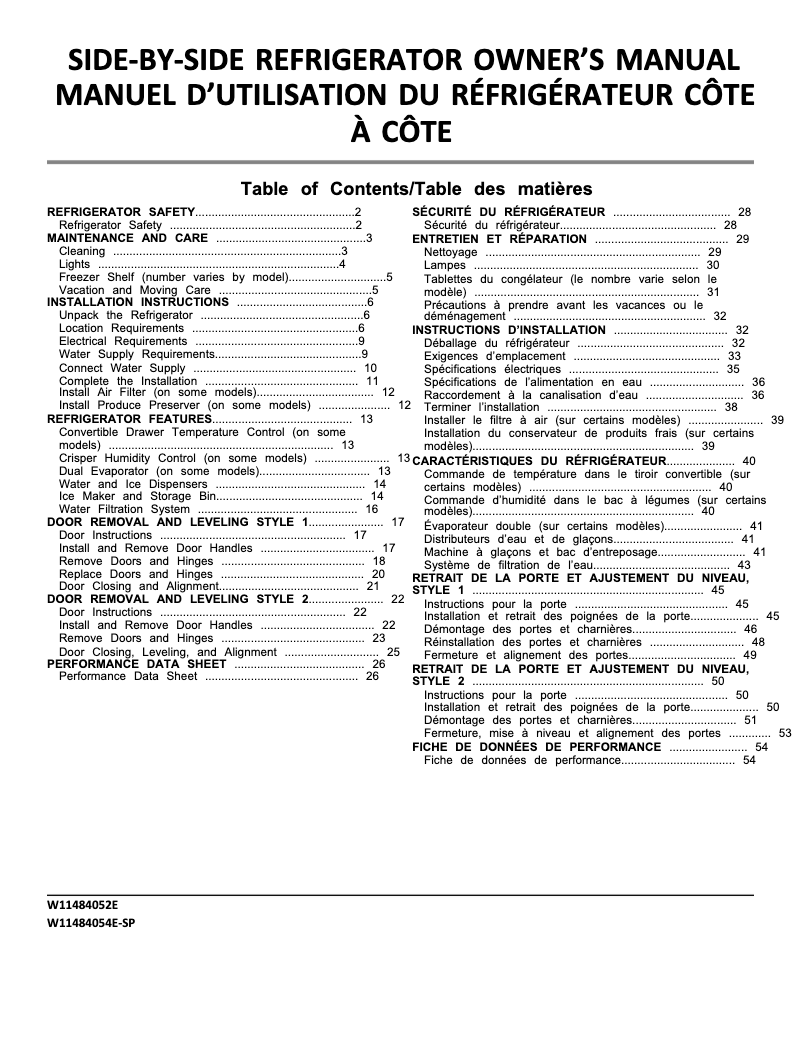 Page n°1 - Manuel utilisateur Maytag MSS25C4MGW