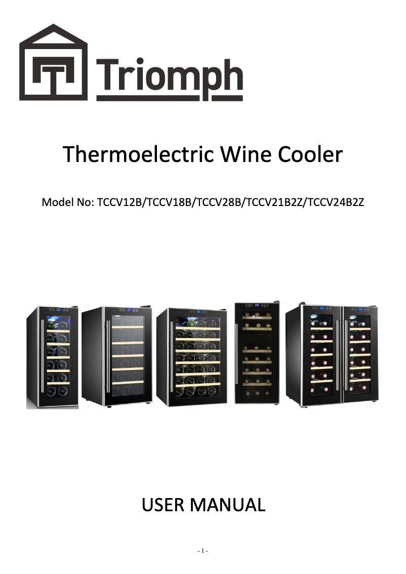 Page n°1 - Manuel utilisateur Triomph TCCV21B2Z