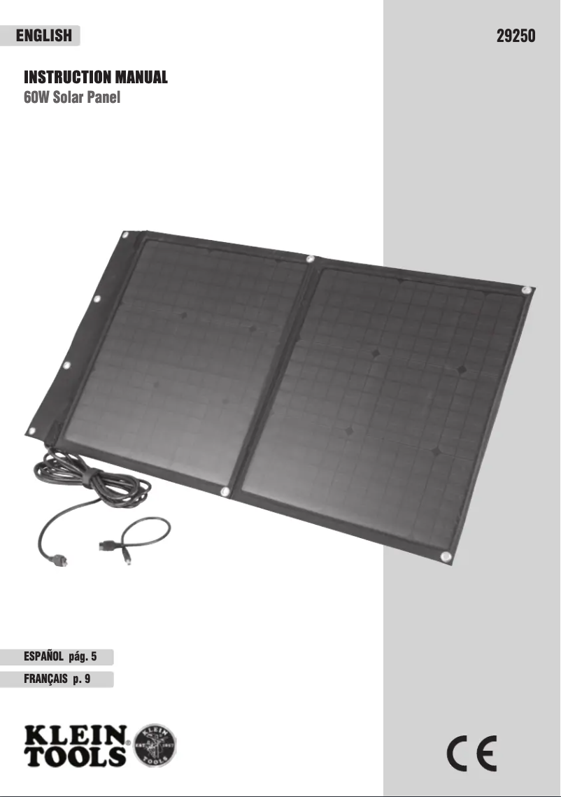 Page 1 de la notice Manuel utilisateur Klein Tools 29250