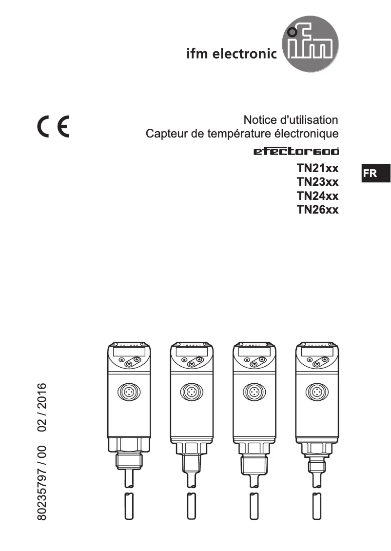 Page 1 de la notice Manuel utilisateur IFM TN2405