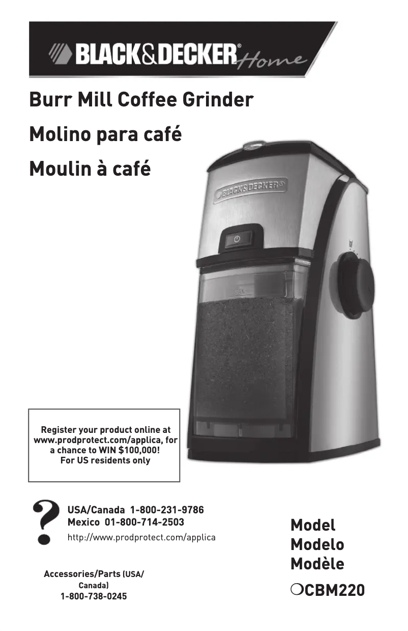 Image de la première page du manuel de l'appareil CBM220