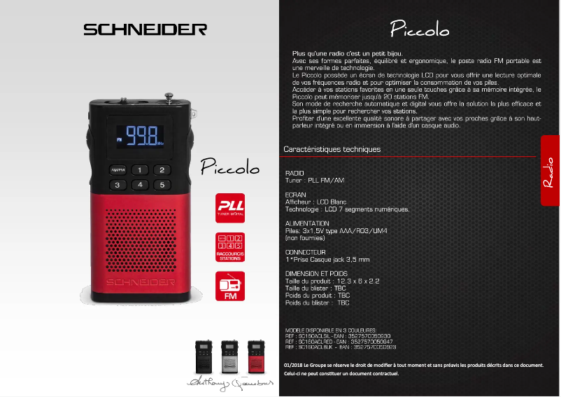 Image de la première page du manuel de l'appareil SC160ACL