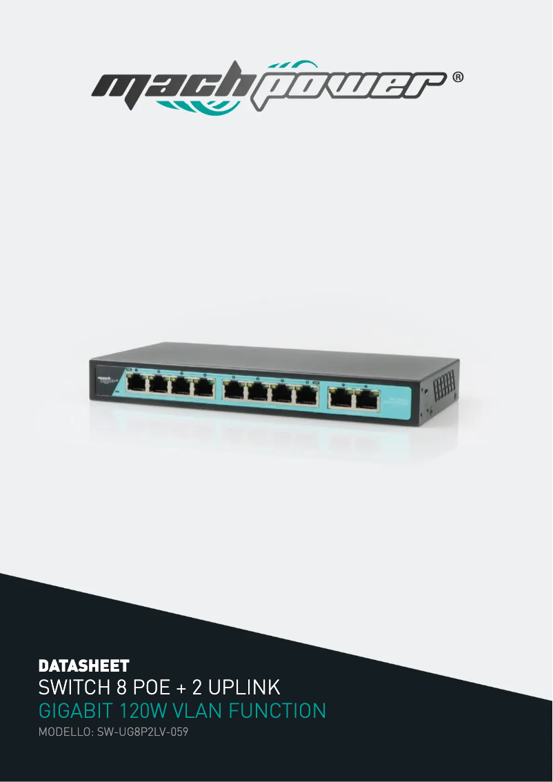Page n°1 - Fiche technique Mach Power SW-UG8P2LV-059