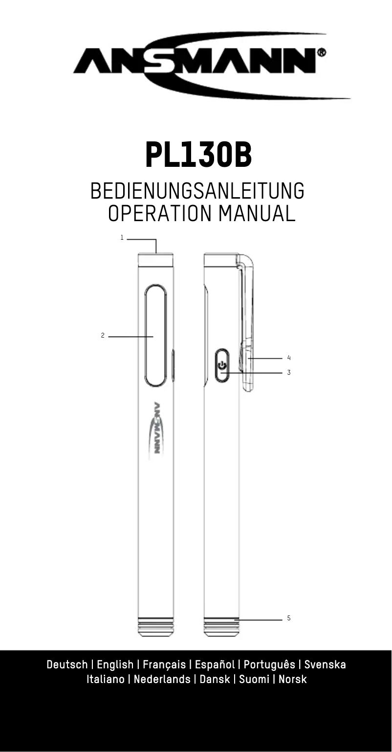 Image de la première page du manuel de l'appareil PL130B
