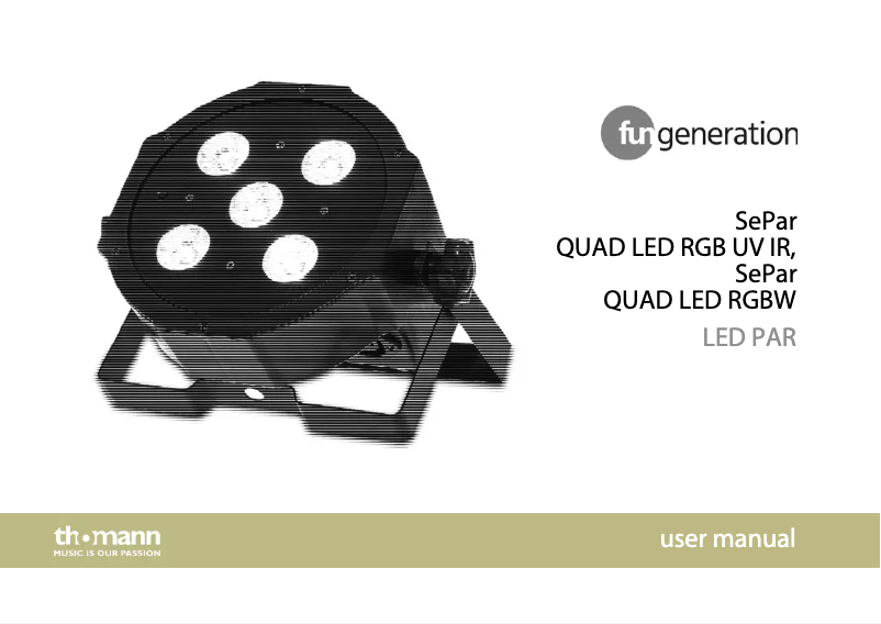Page n°1 - Manuel utilisateur Fun Generation SePar Quad