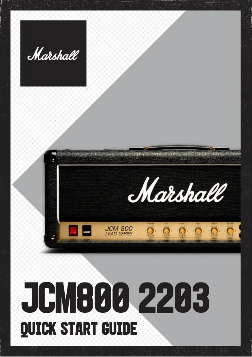 Image de la première page du manuel de l'appareil JCM800 2203