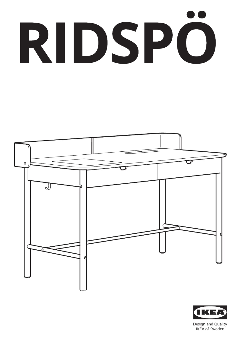 Image de la première page du manuel de l'appareil RIDSPÖ 004.852.24