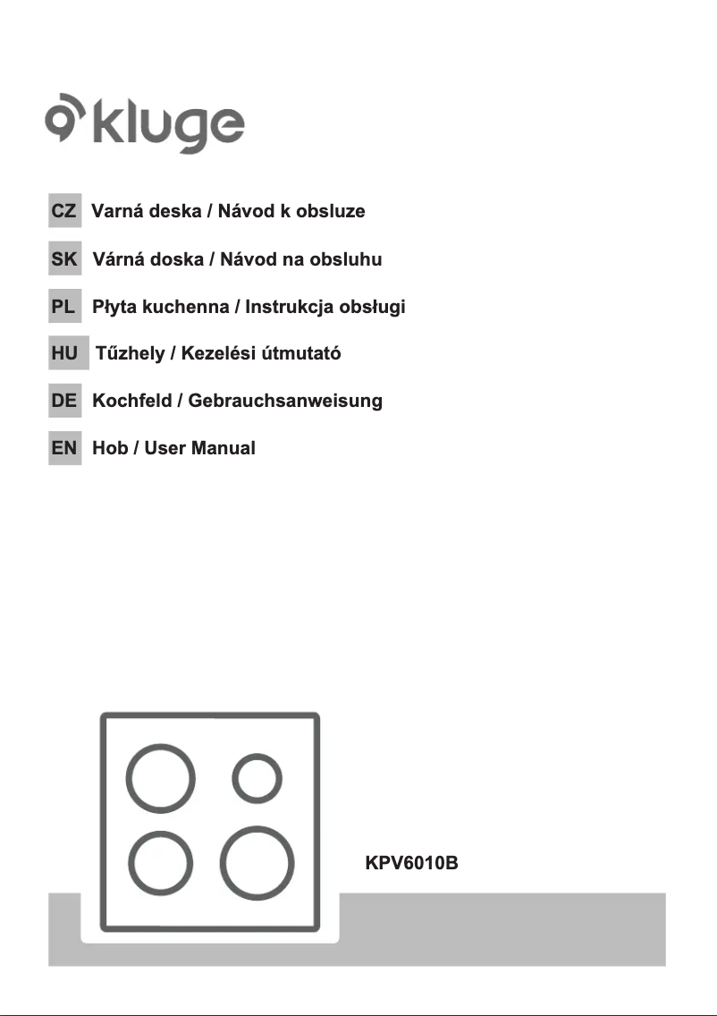 Image de la première page du manuel de l'appareil KPV6010B