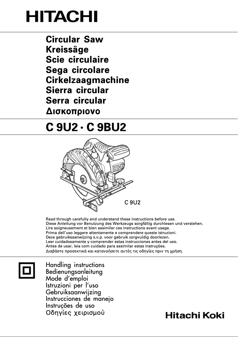 Page n°1 - Manuel utilisateur Hitachi C9U2