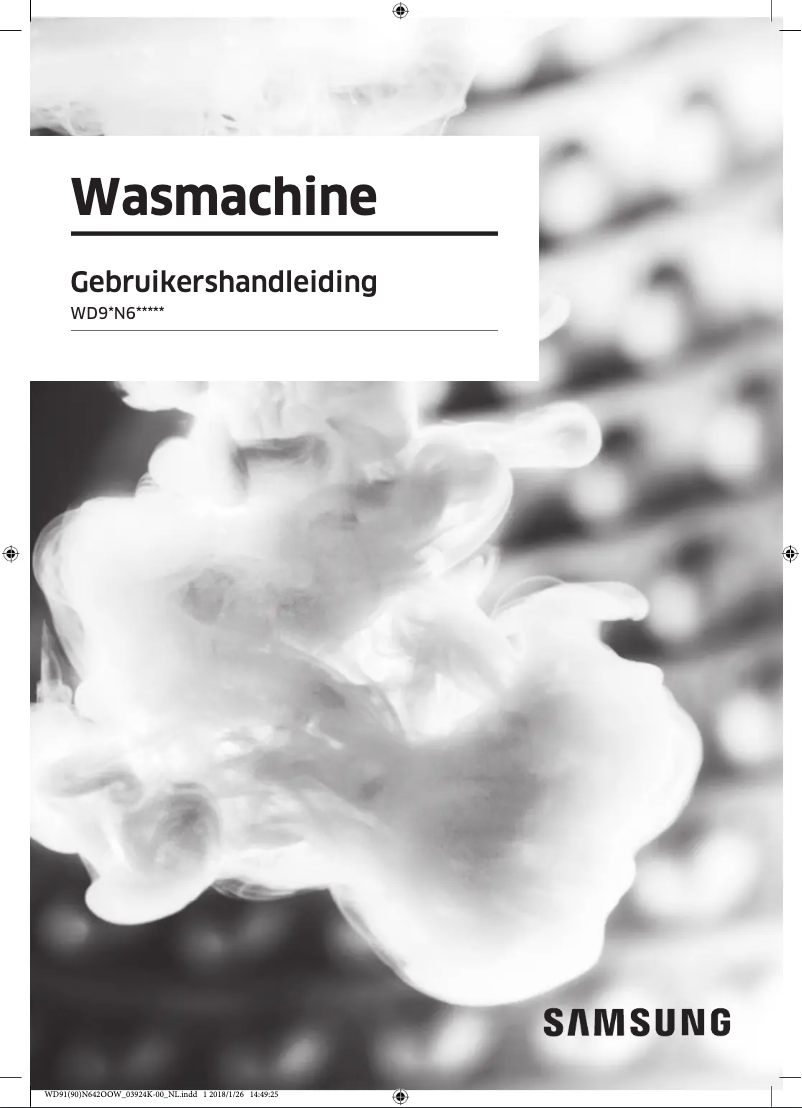 Page 1 de la notice Manuel utilisateur Samsung WD90N642OOW QuickDrive