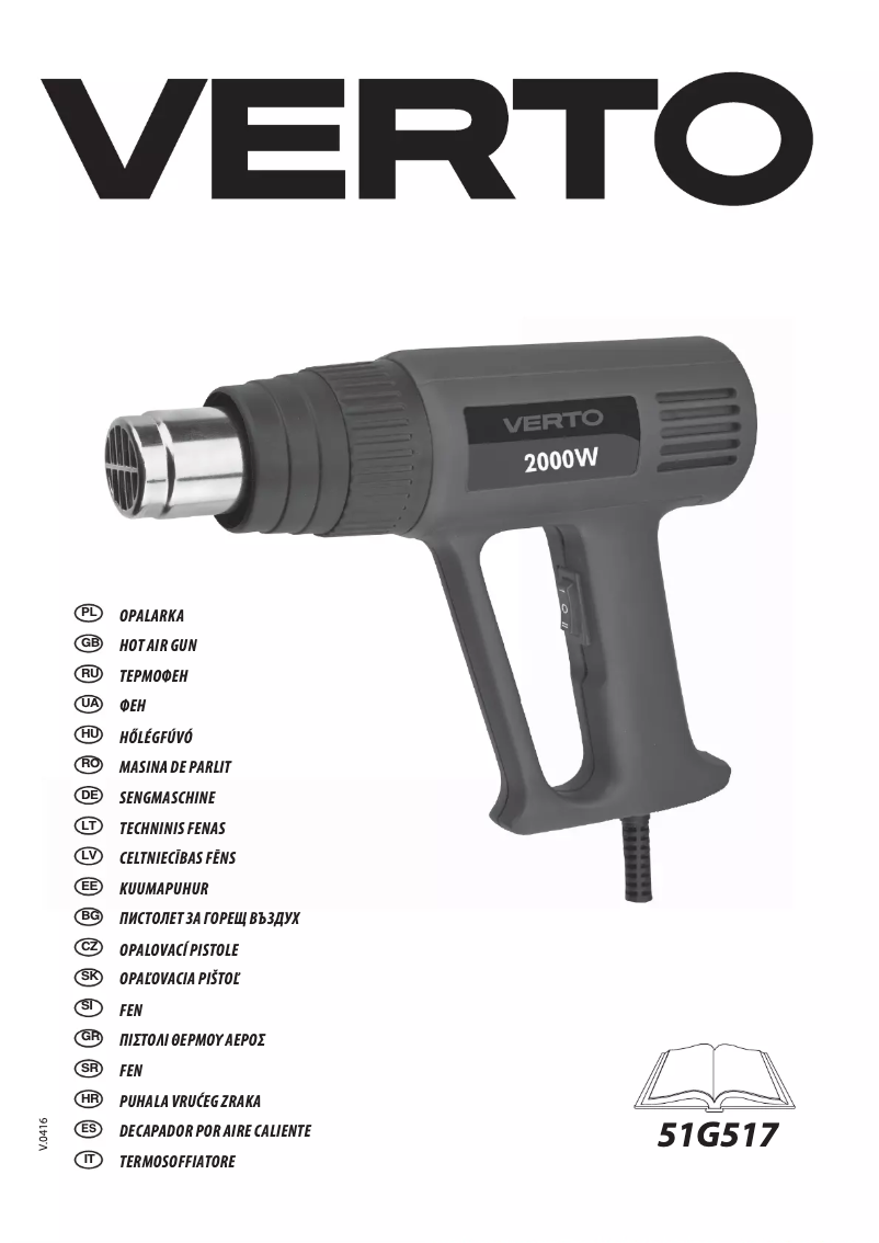 Page 1 de la notice Manuel utilisateur Verto 51G517
