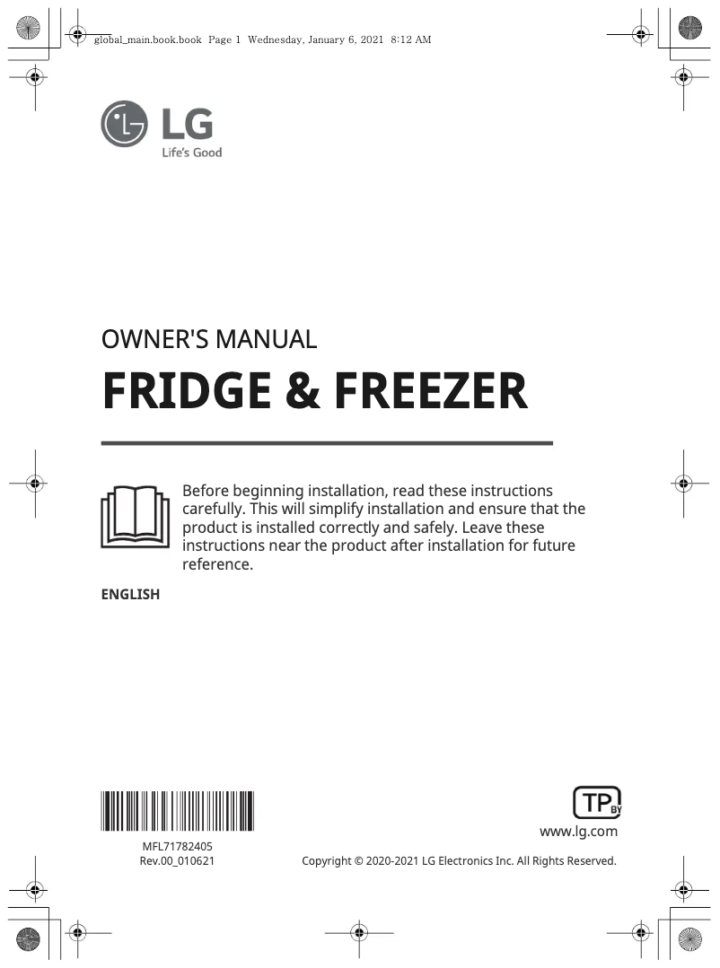 Image de la première page du manuel de l'appareil GC-Q22FTAKL