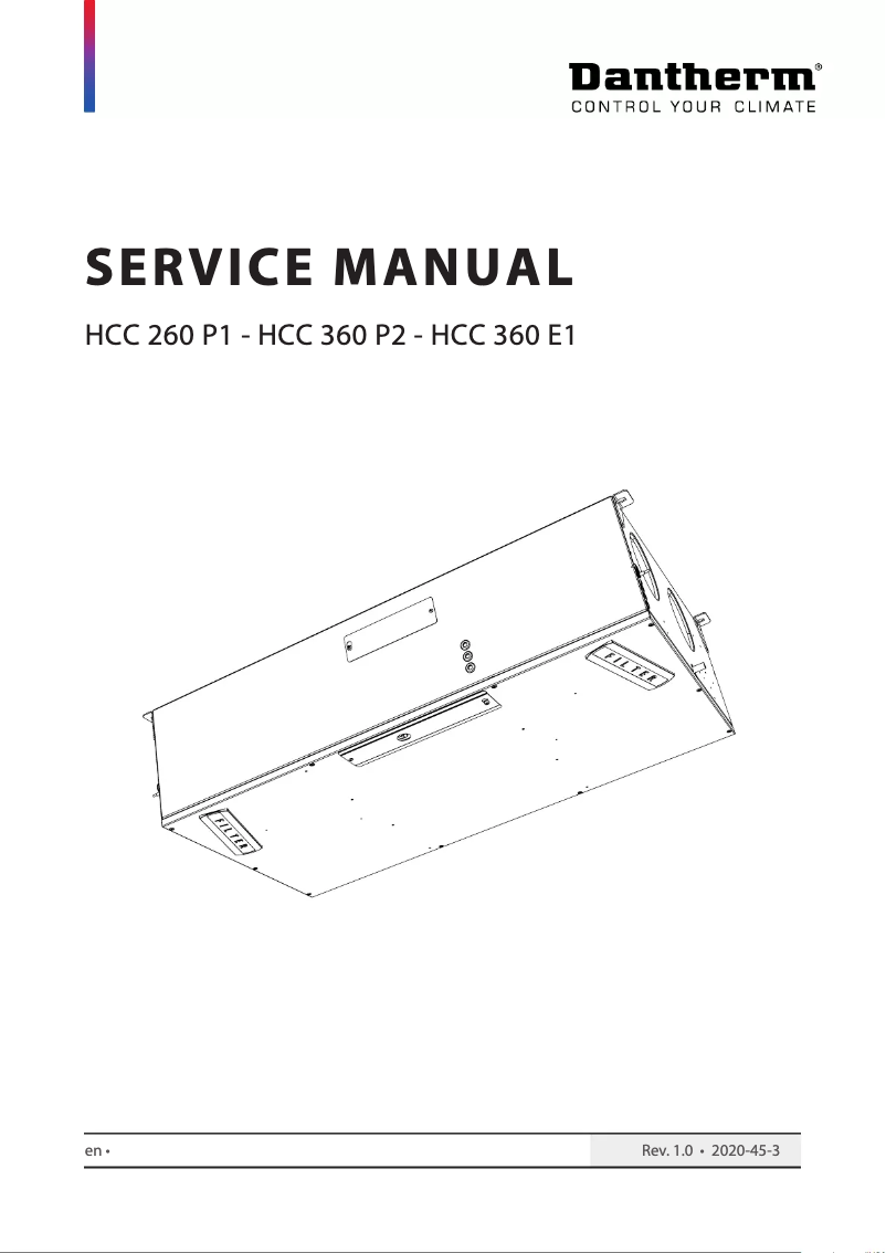 Image de la première page du manuel de l'appareil HCC 360P2